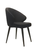 FURNISHINGS MATE JULIE CHAIR BLACK SET OF TWO DC 430-BL