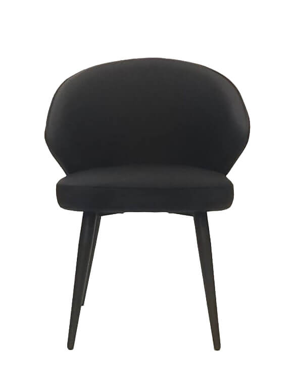 FURNISHINGS MATE JULIE CHAIR BLACK SET OF TWO DC 430-BL