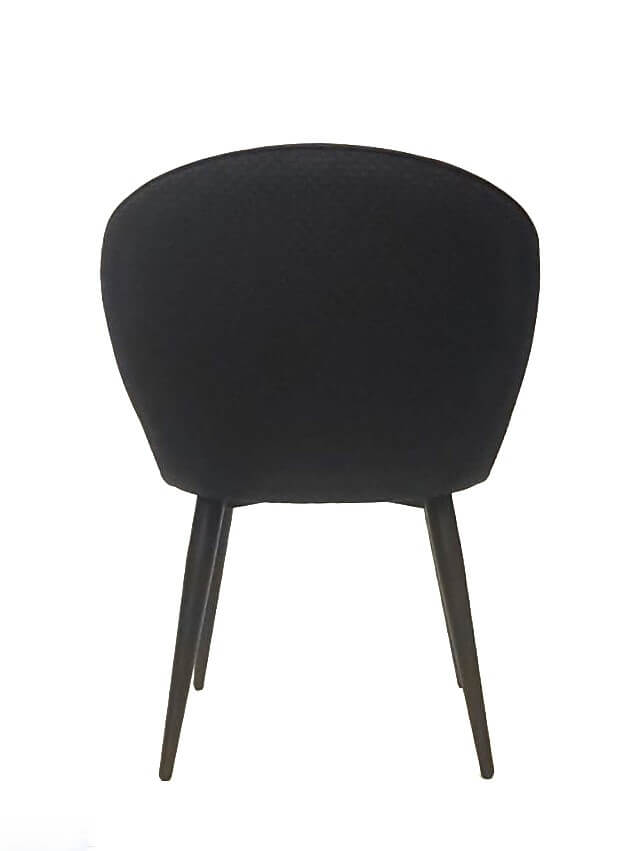 FURNISHINGS MATE JULIE CHAIR BLACK SET OF TWO DC 430-BL