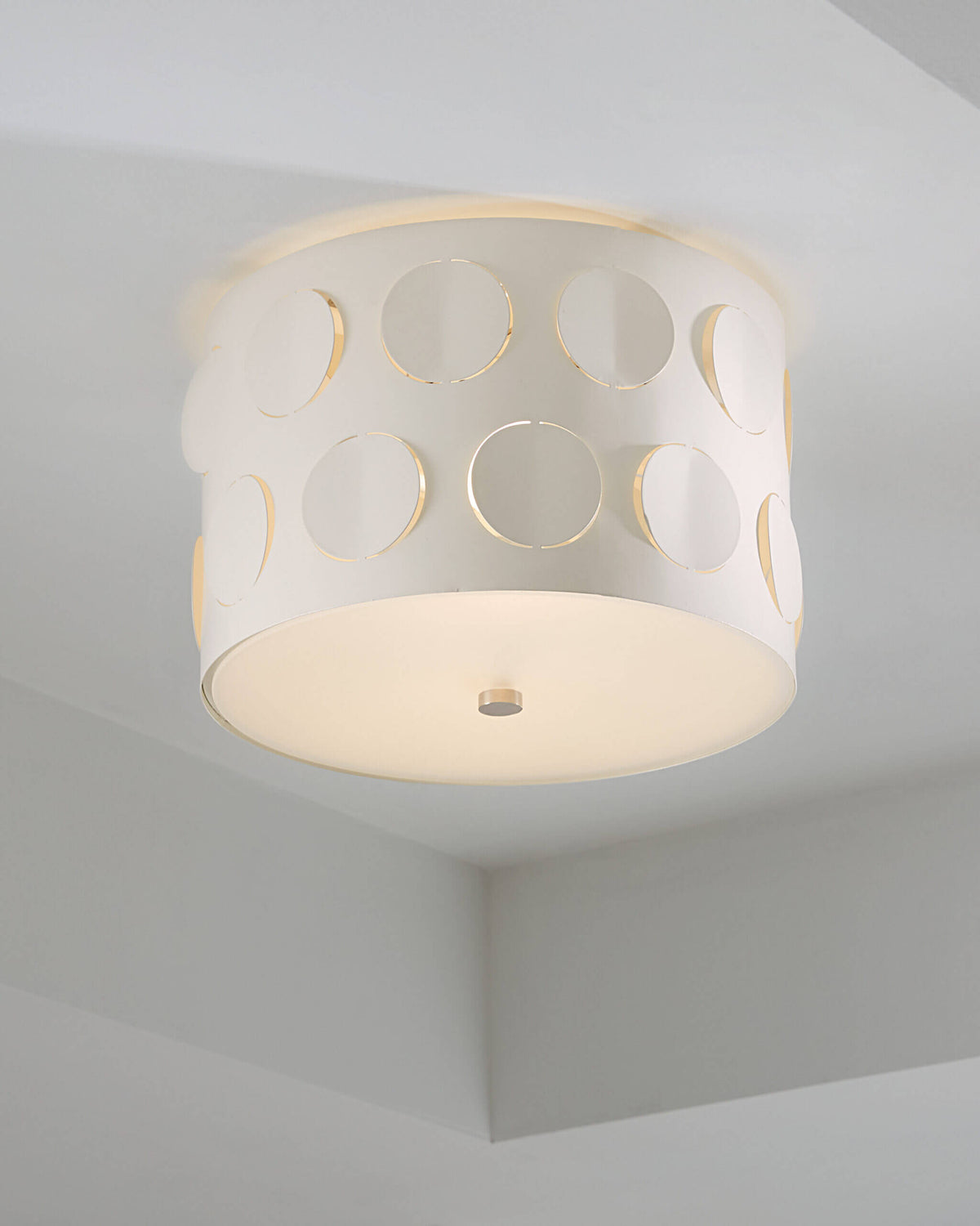 GENERATION LIGHTING Dottie Small Flush Mount Polished Nickel KSF1002PN