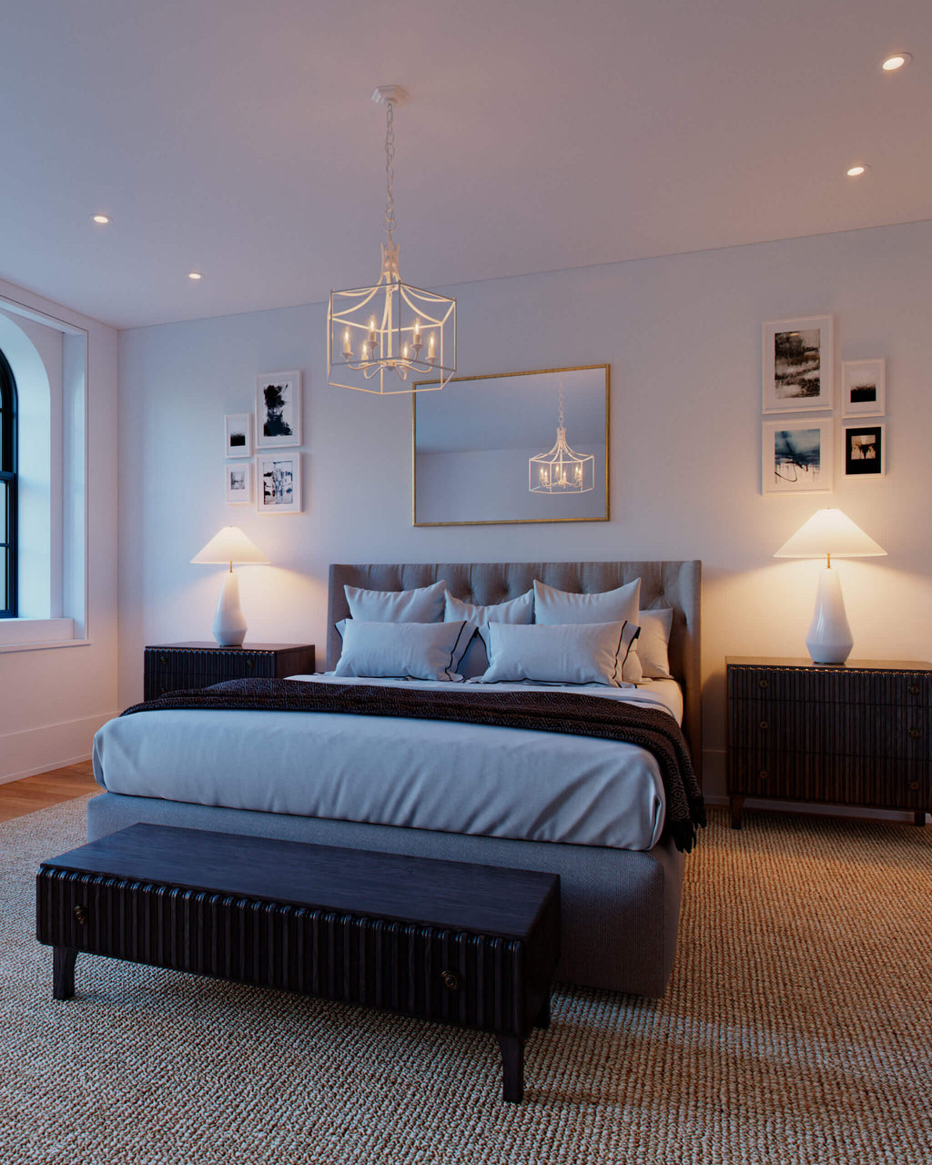 GENERATION LIGHTING Contour Tall Table Lamp Arctic White KT1231ARC1