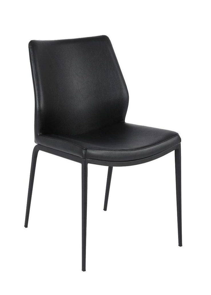 FURNISHINGS MATE KA CHAIR BLACK SET OF TWO DC 034-BL