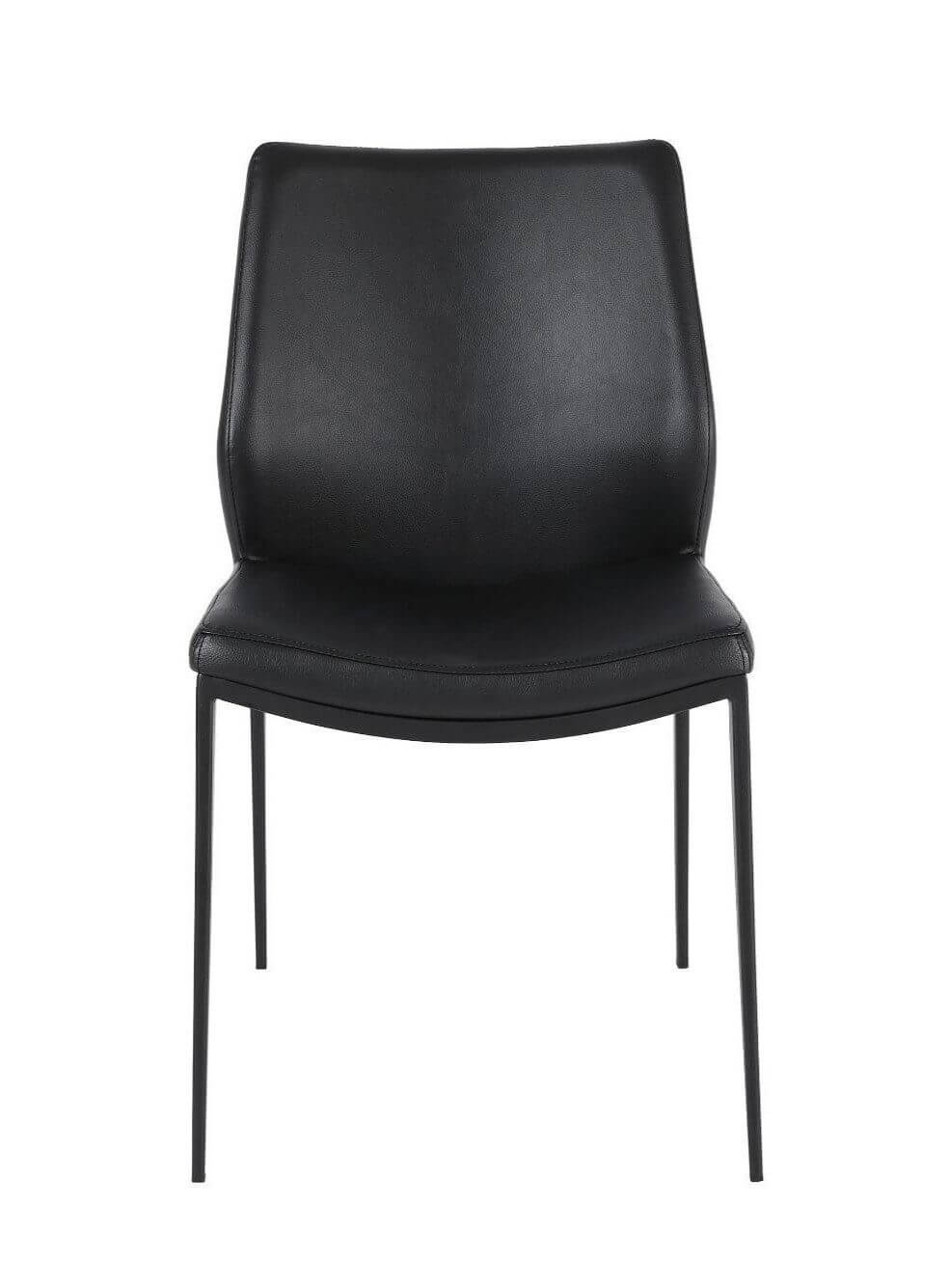 FURNISHINGS MATE KA CHAIR BLACK SET OF TWO DC 034-BL