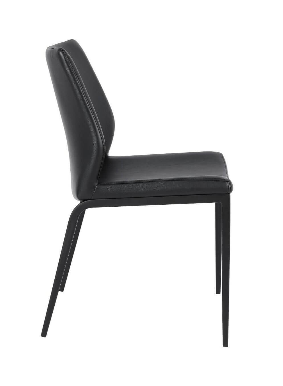 FURNISHINGS MATE KA CHAIR BLACK SET OF TWO DC 034-BL