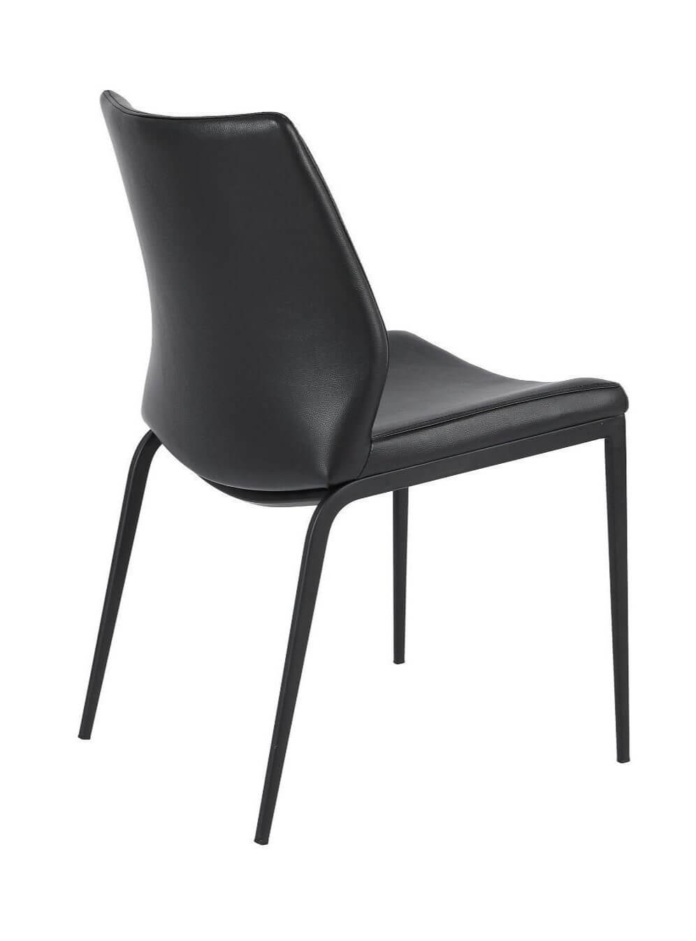 FURNISHINGS MATE KA CHAIR BLACK SET OF TWO DC 034-BL