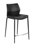 FURNISHINGS MATE KA COUNTER STOOL BLACK SET OF TWO CS 034-BL