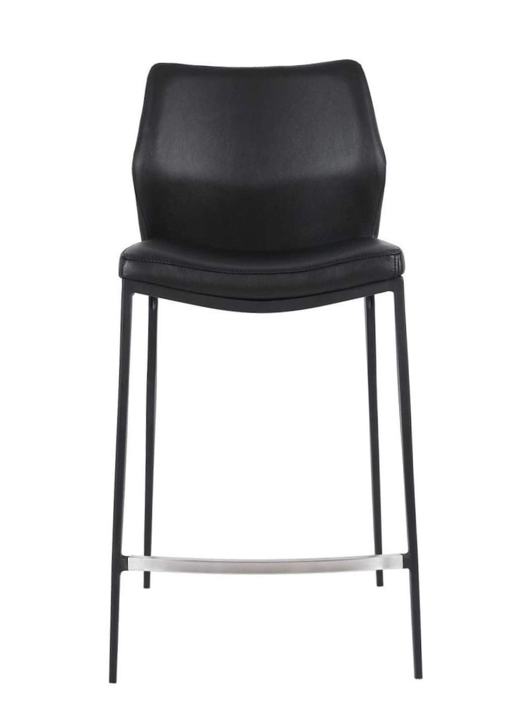 FURNISHINGS MATE KA COUNTER STOOL BLACK SET OF TWO CS 034-BL
