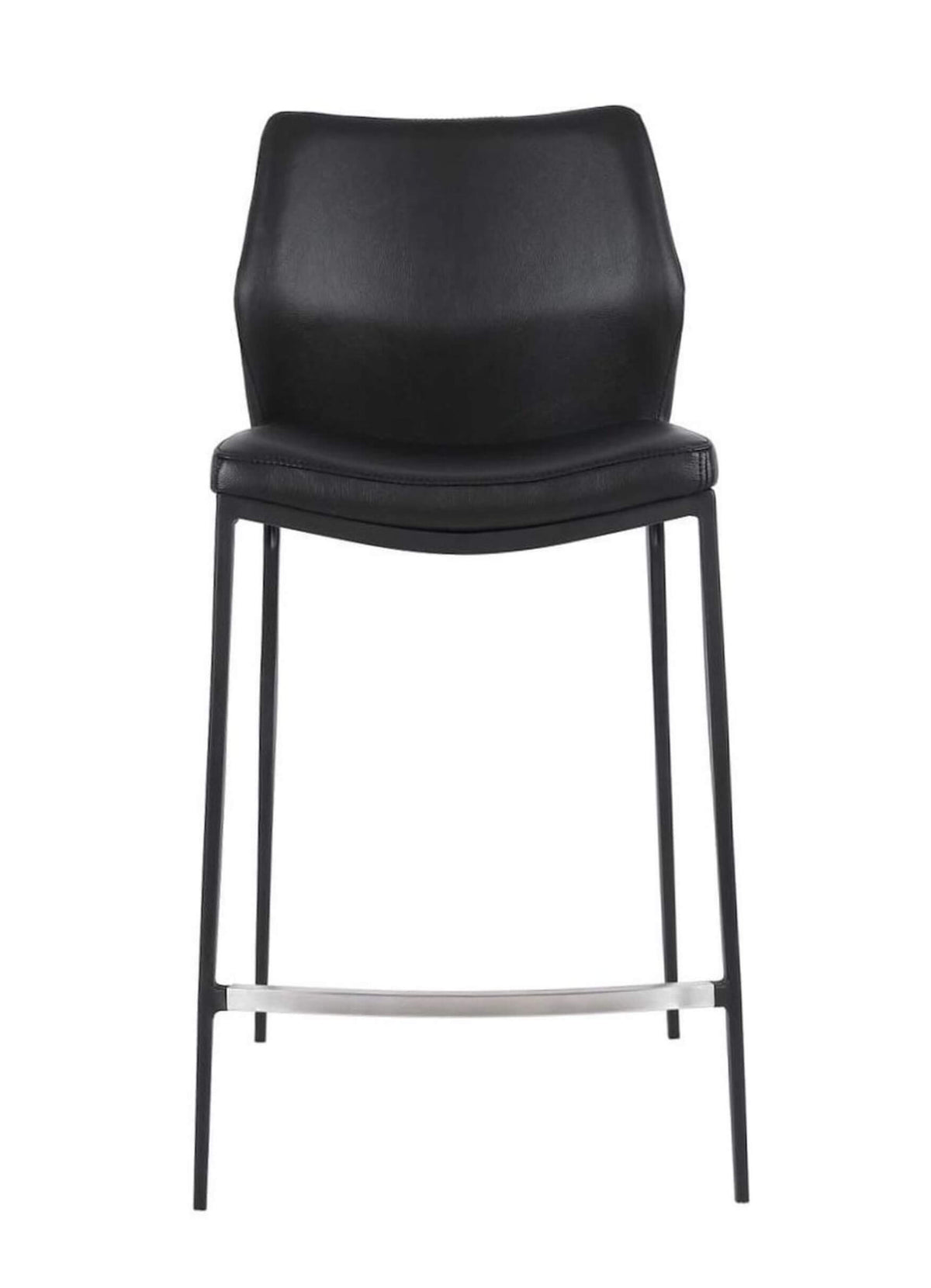 FURNISHINGS MATE KA COUNTER STOOL BLACK SET OF TWO CS 034-BL
