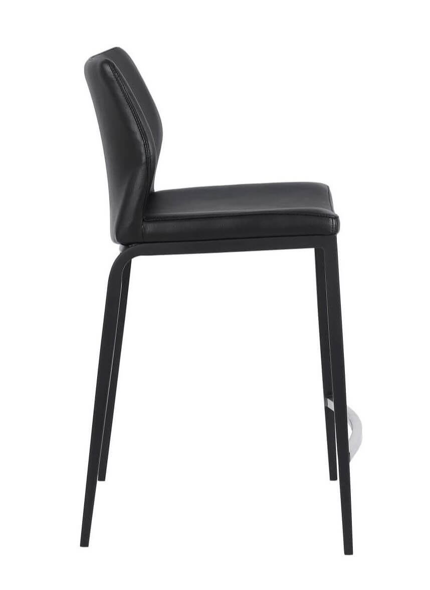 FURNISHINGS MATE KA COUNTER STOOL BLACK SET OF TWO CS 034-BL