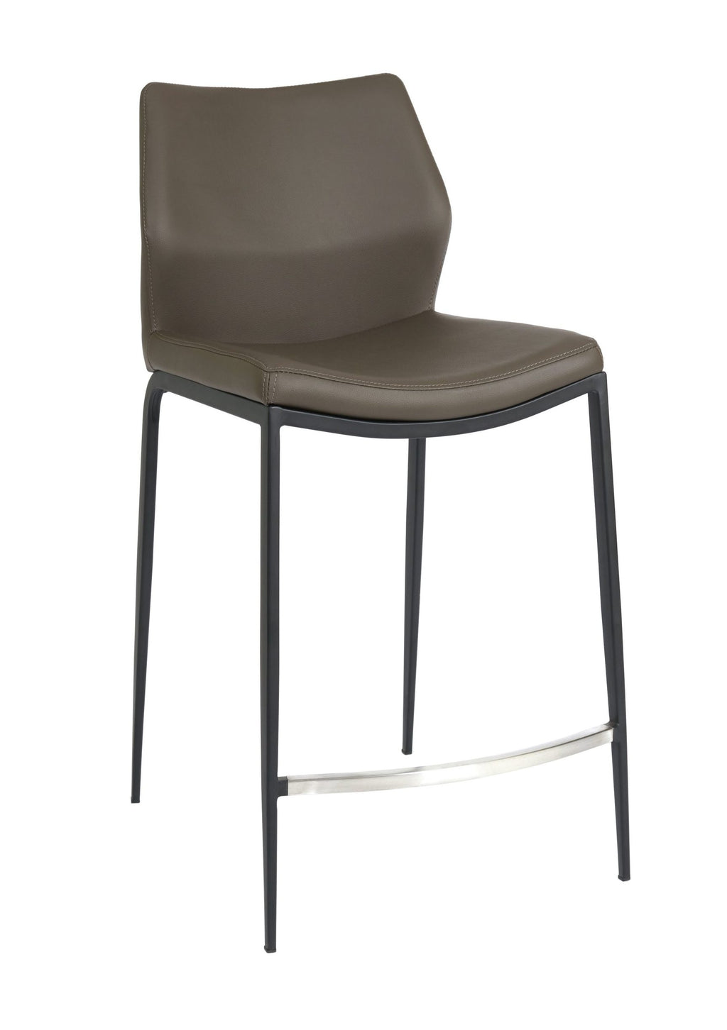 FURNISHINGS MATE KA COUNTER GREY STOOL SET OF TWO CS 034-GR