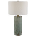 Uttermost Callais Crackled Aqua Table Lamp 28333