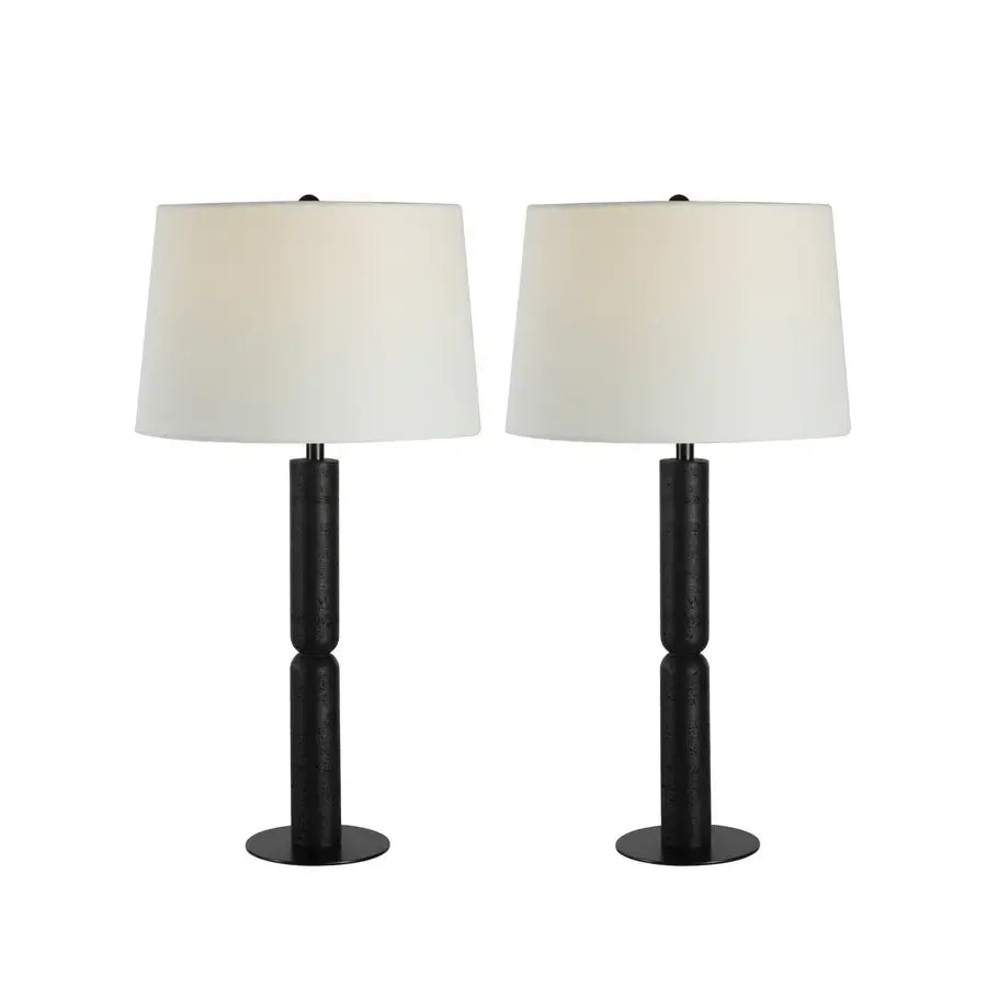RENWIL MAMENT TABLE LAMPS (SET OF TWO) BLACK LPT1550EV-SET2