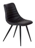 FURNISHINGS MATE LEE CHAIR BLACK SET OF TWO DC 342-BL-MB