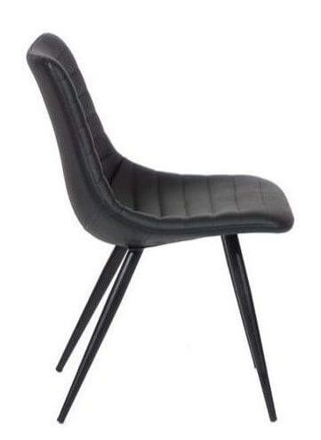 FURNISHINGS MATE LEE CHAIR BLACK SET OF TWO DC 342-BL-MB