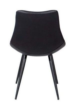 FURNISHINGS MATE LEE CHAIR BLACK SET OF TWO DC 342-BL-MB