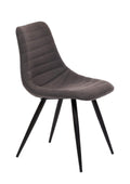 FURNISHINGS MATE LEE CHAIR GRAPHITE SET OF TWO DC 342-GP-MB