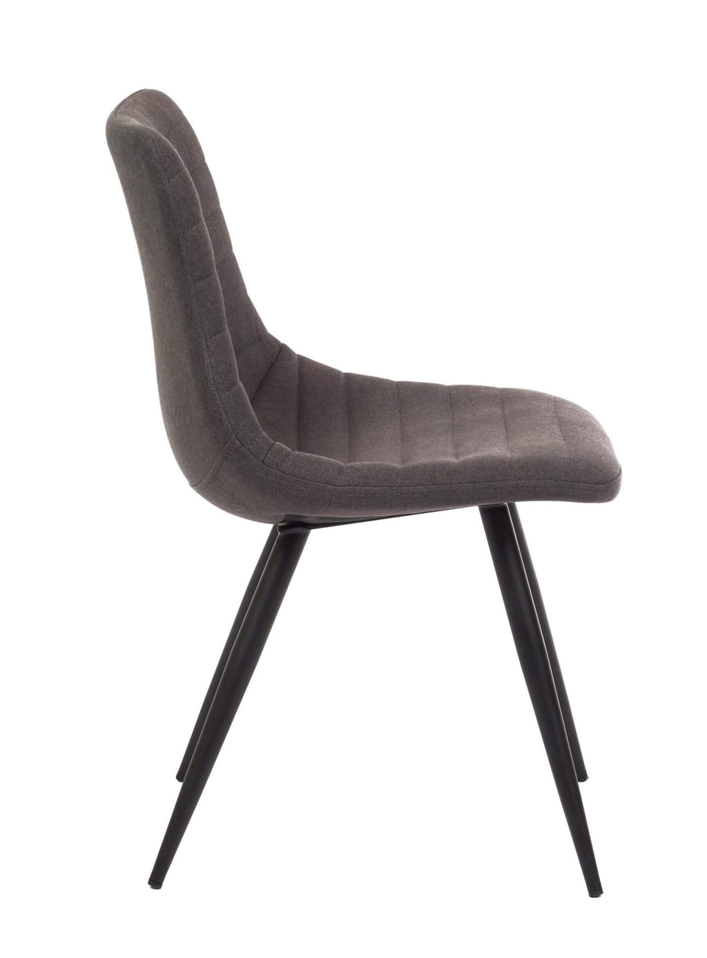 FURNISHINGS MATE LEE CHAIR GRAPHITE SET OF TWO DC 342-GP-MB