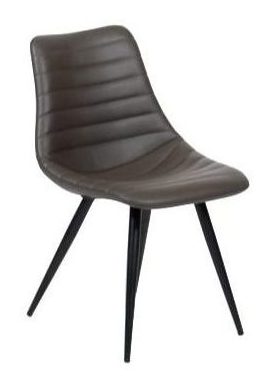 FURNISHINGS MATE LEE CHAIR GREY SET OF TWO DC 342-GR-MB