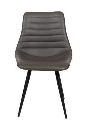 FURNISHINGS MATE LEE CHAIR GREY SET OF TWO DC 342-GR-MB