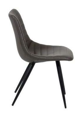 FURNISHINGS MATE LEE CHAIR GREY SET OF TWO DC 342-GR-MB