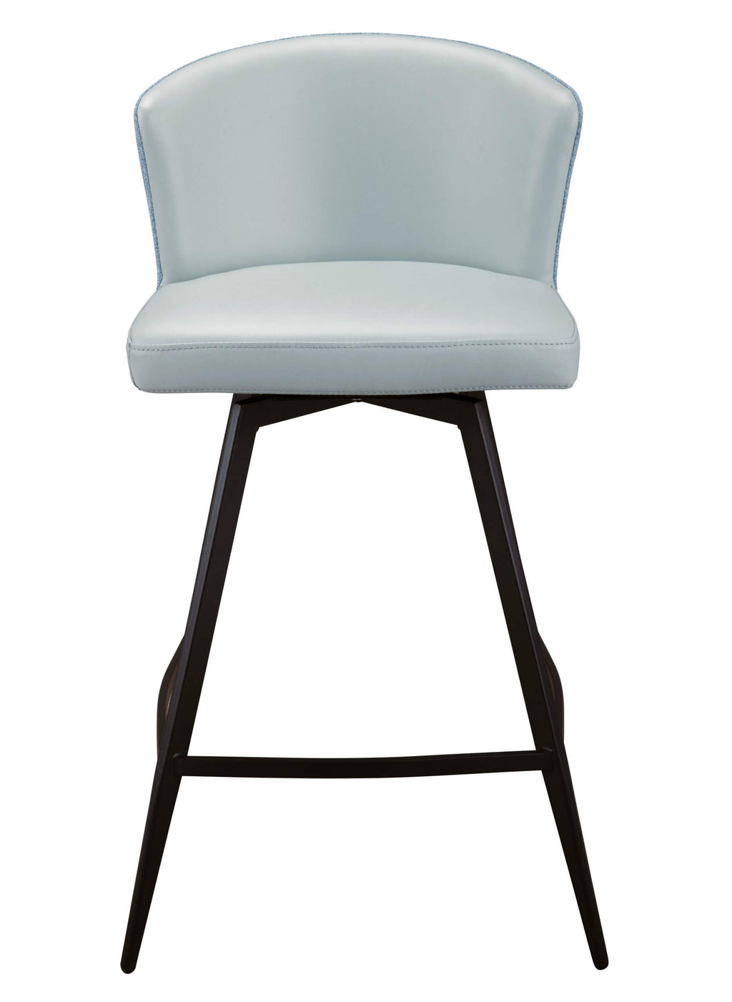 FURNISHINGS MATE LEONARD COUNTER STOOL SET OF TWO CS 6426-AQ/AQB-MB