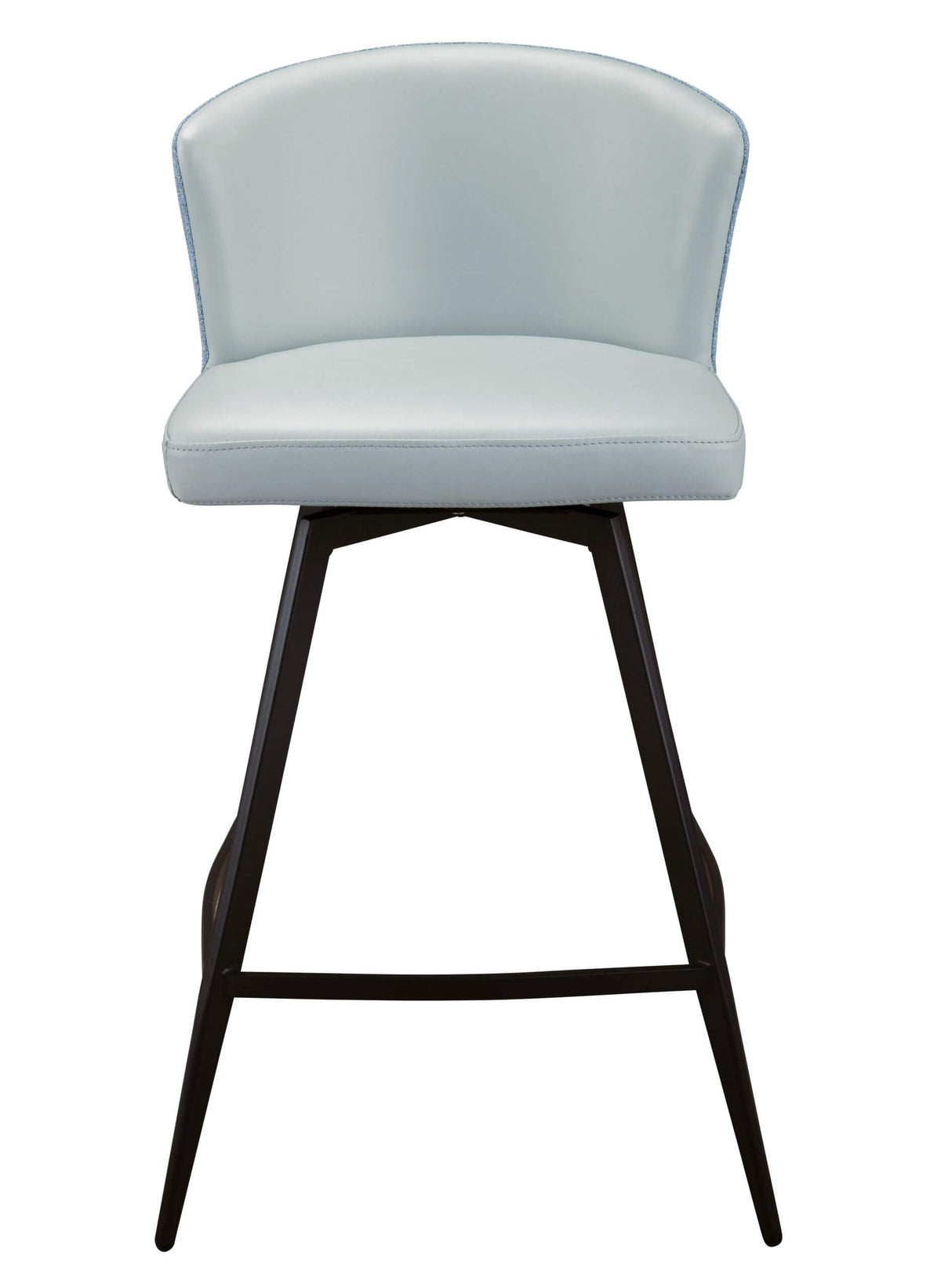 FURNISHINGS MATE LEONARD COUNTER STOOL SET OF TWO CS 6426-AQ/AQB-MB