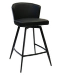 FURNISHINGS MATE LEONARD COUNTER STOOL SET OF TWO CS 6426-BL/PBB-MB