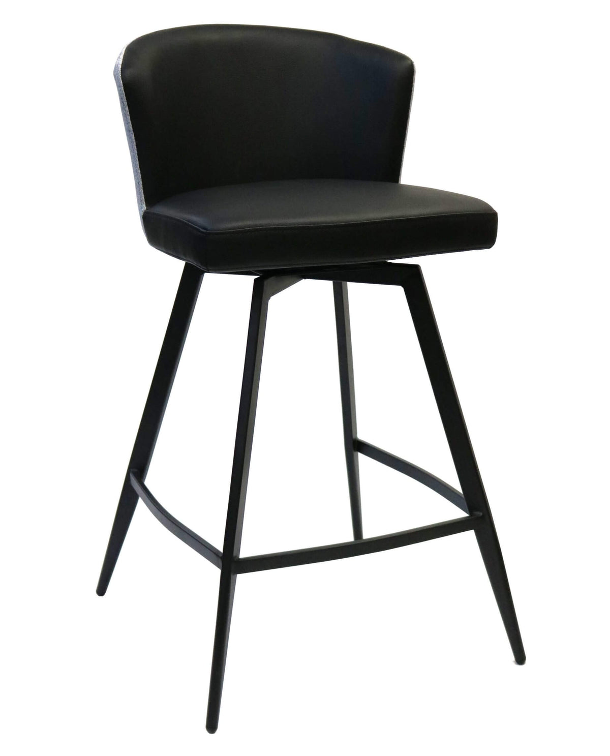 FURNISHINGS MATE LEONARD COUNTER STOOL SET OF TWO CS 6426-BL/PBB-MB
