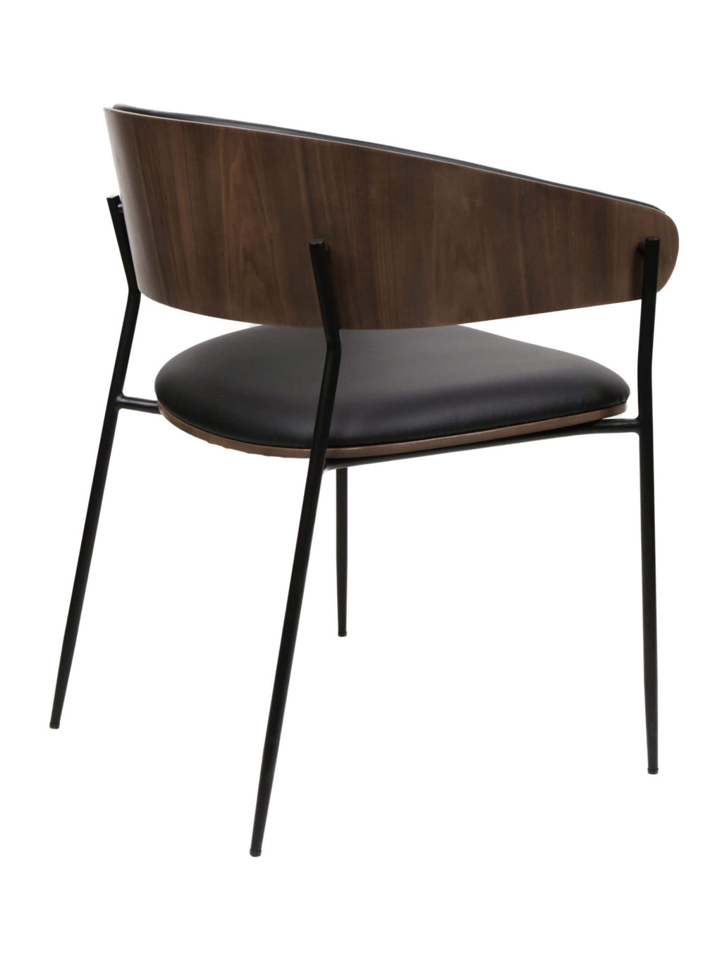 FURNISHINGS MATE LIAM CHAIR (SET OF TWO) BLACK  DC-2930-BL-MB