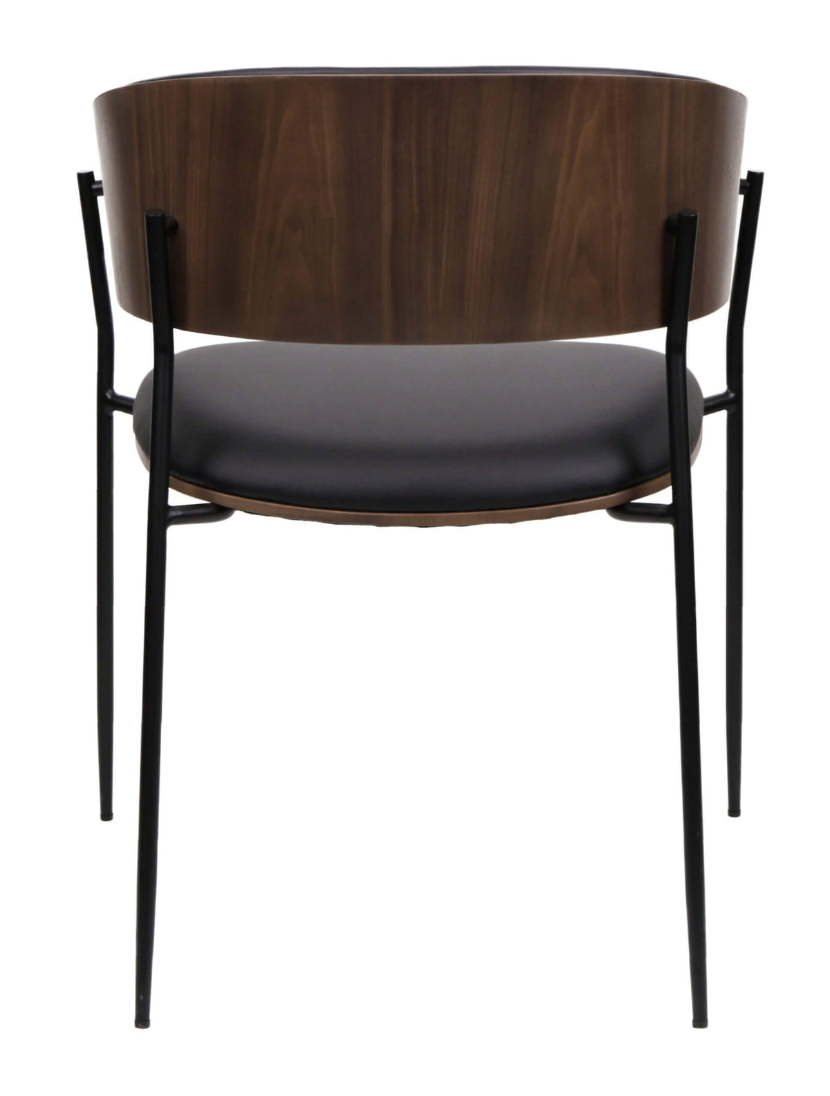 FURNISHINGS MATE LIAM CHAIR (SET OF TWO) BLACK  DC-2930-BL-MB