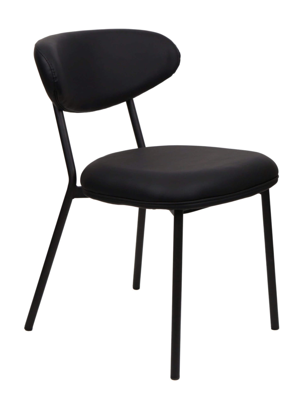 FURNISHINGS MATE LILA CHAIR (SET OF TWO) BLACK DC-2301-BL-MB