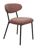 FURNISHINGS MATE LILA CHAIR (SET OF TWO)  MOKA DC-2301-MK-MB