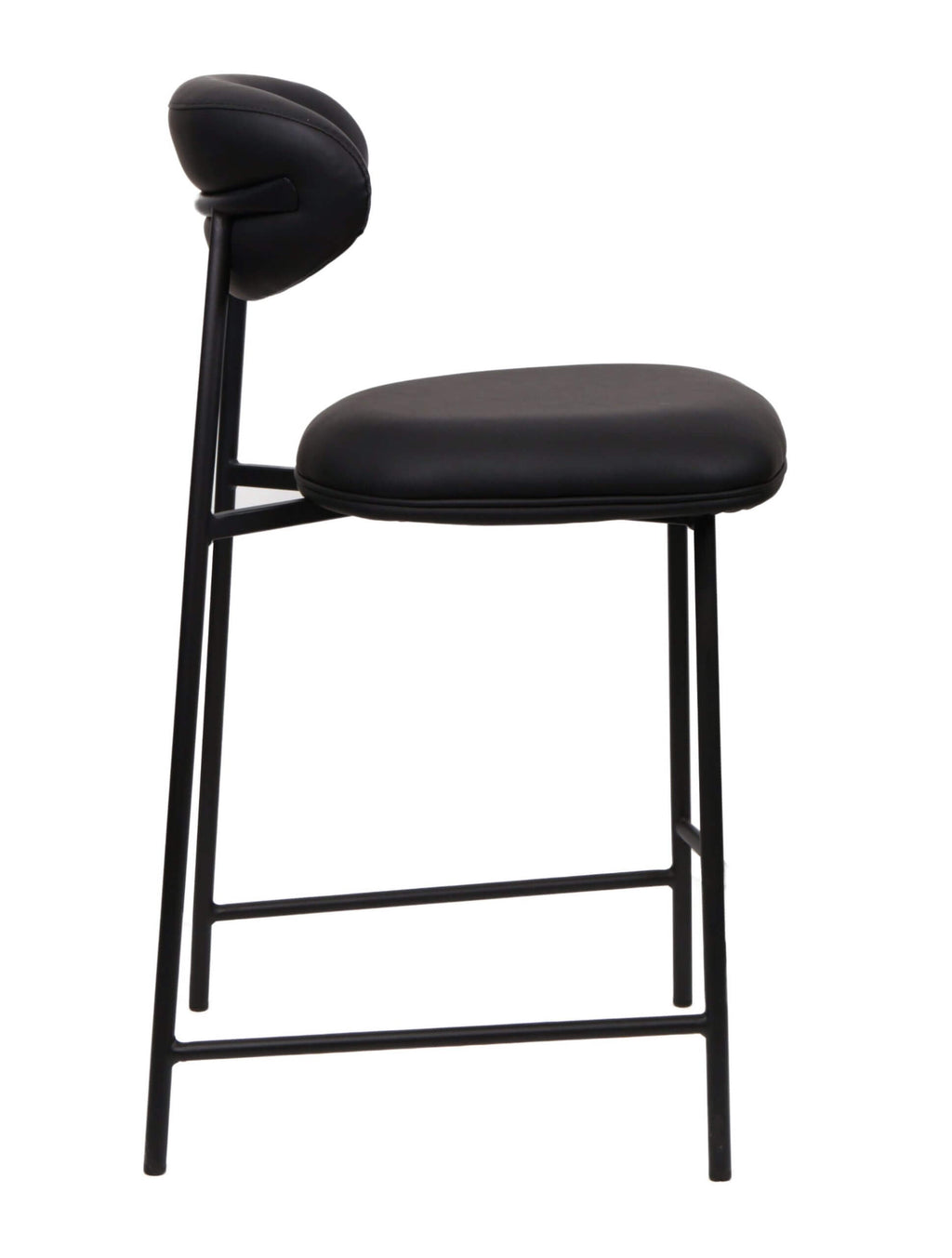 FURNISHINGS MATE LILA COUNTER STOOL (SET OF TWO) BLACK CS-2301-BL-MB