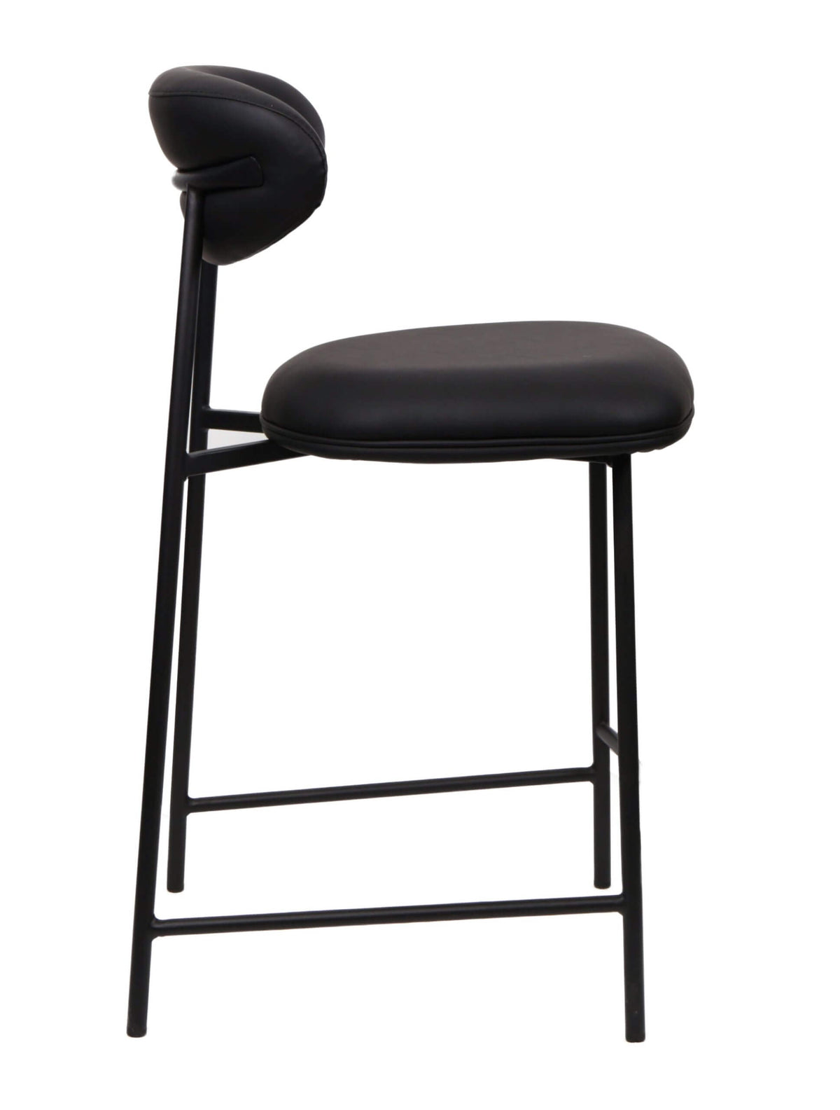 FURNISHINGS MATE LILA COUNTER STOOL (SET OF TWO) BLACK CS-2301-BL-MB