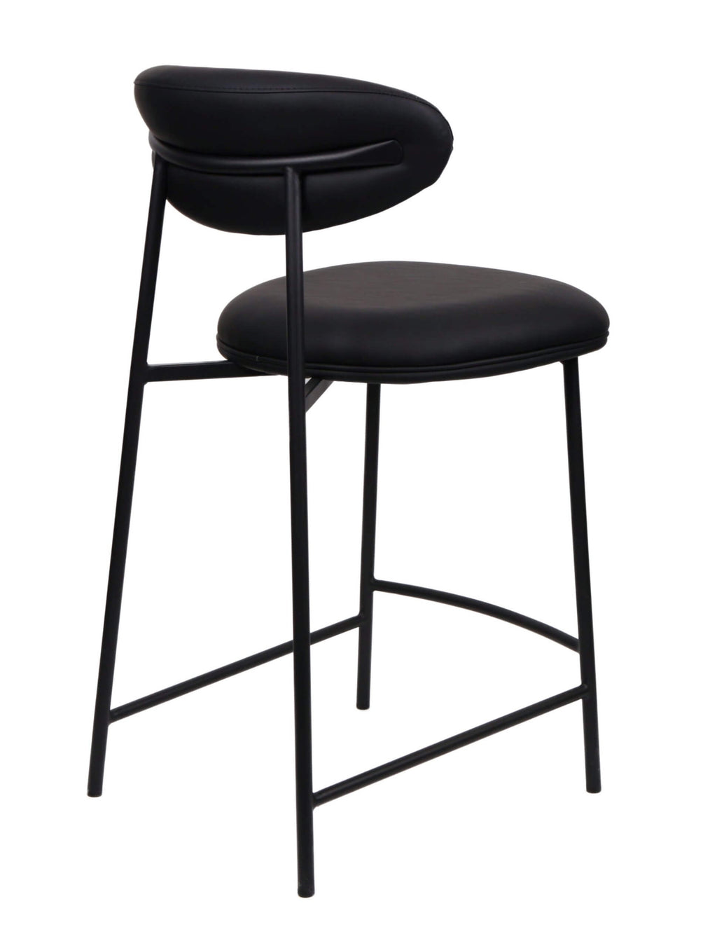 FURNISHINGS MATE LILA COUNTER STOOL (SET OF TWO) BLACK CS-2301-BL-MB