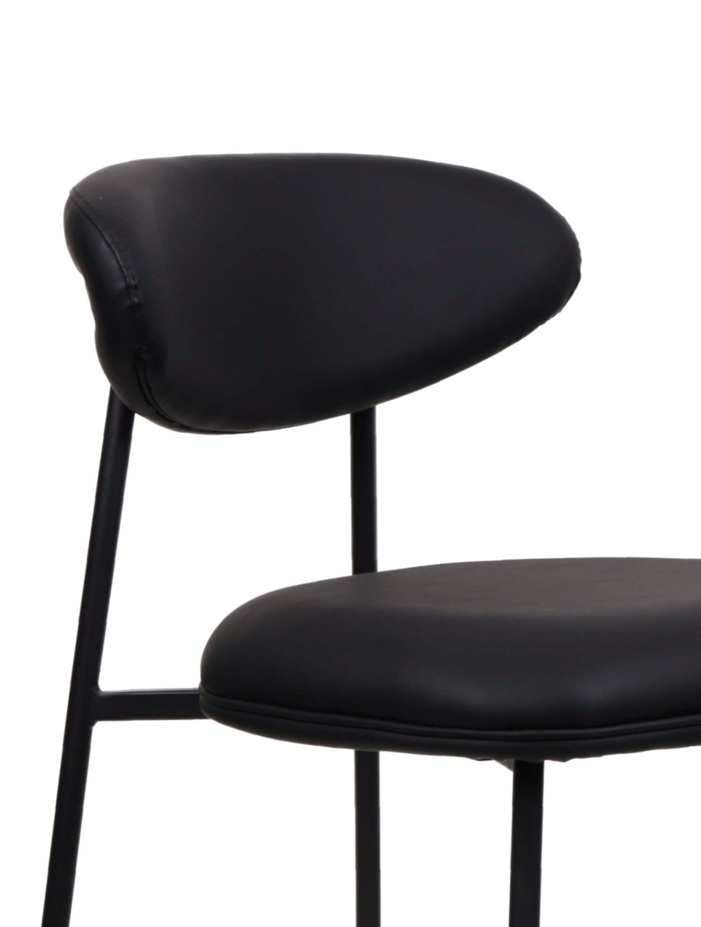 FURNISHINGS MATE LILA COUNTER STOOL (SET OF TWO) BLACK CS-2301-BL-MB