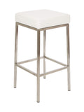 FURNISHINGS MATE LLOYD BAR STOOL WHITE SET OF TWO BS 038A-WH-SS