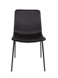 FURNISHINGS MATE LUCA CHAIR (SET OF TWO) BLACK DC-613-BL-MB