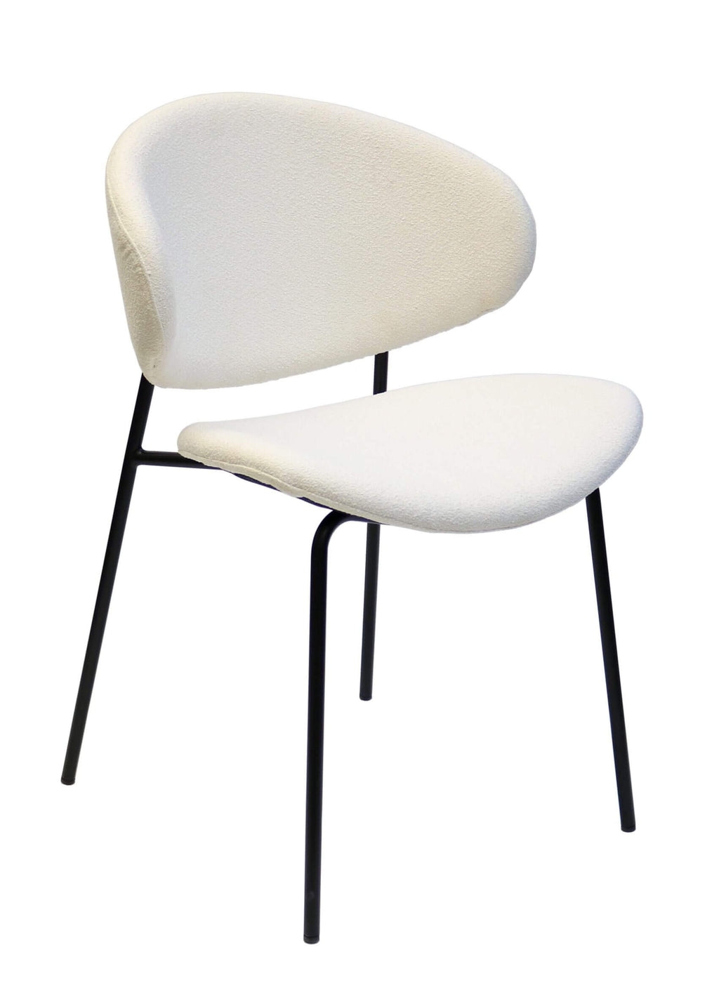 FURNISHINGS MATE LUCILLE CHAIR EGGSHELL SET OF TWO DC 392-EGG-MB