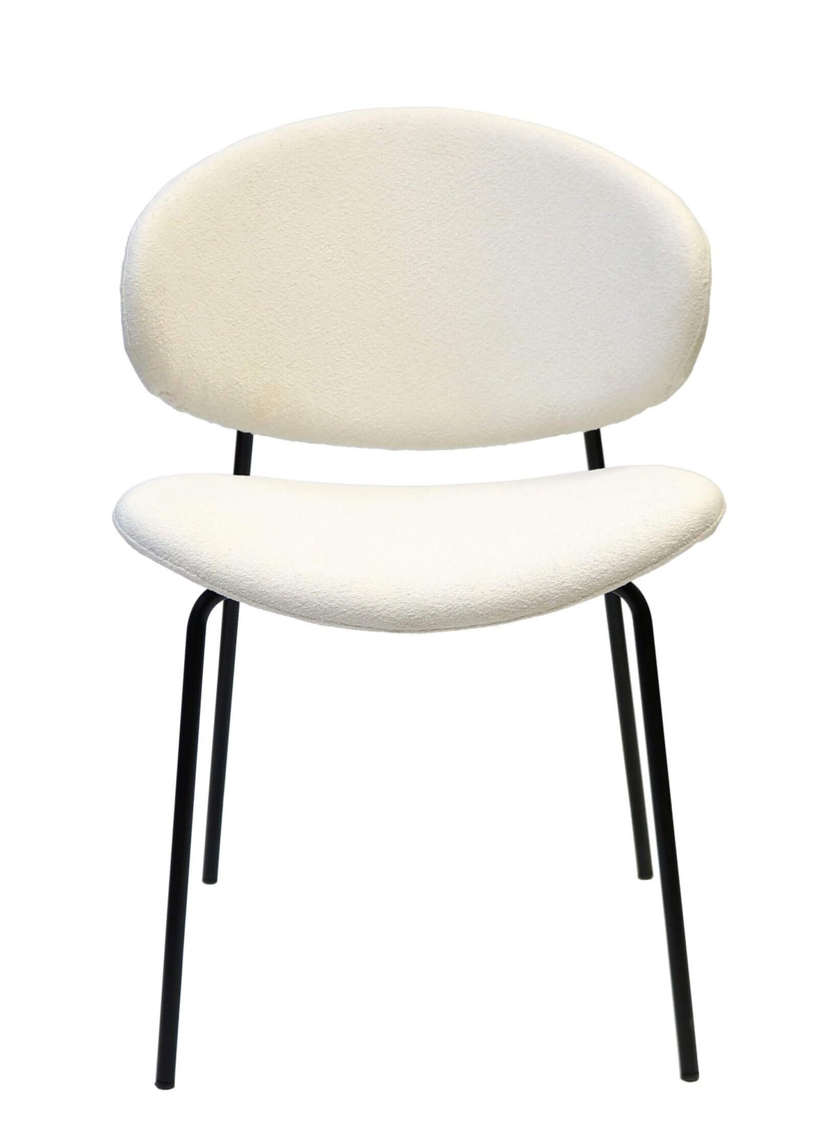 FURNISHINGS MATE LUCILLE CHAIR EGGSHELL SET OF TWO DC 392-EGG-MB