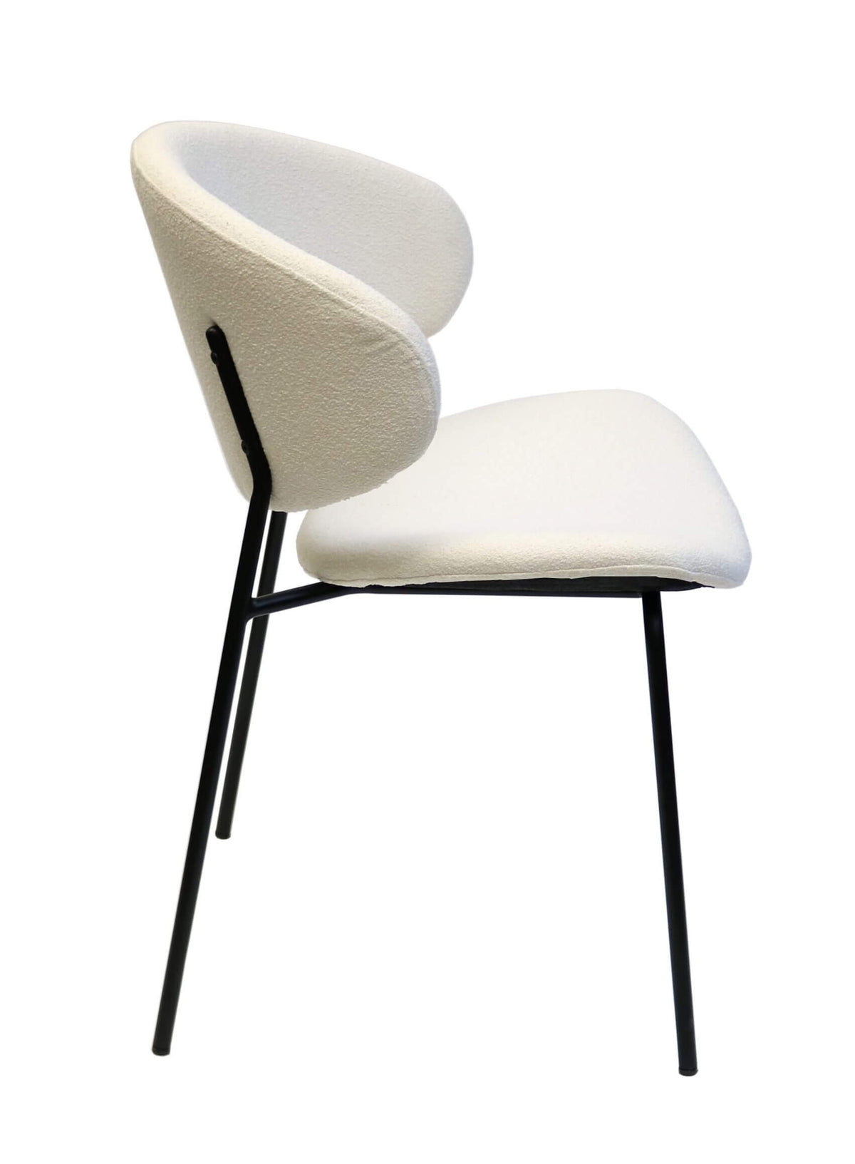 FURNISHINGS MATE LUCILLE CHAIR EGGSHELL SET OF TWO DC 392-EGG-MB