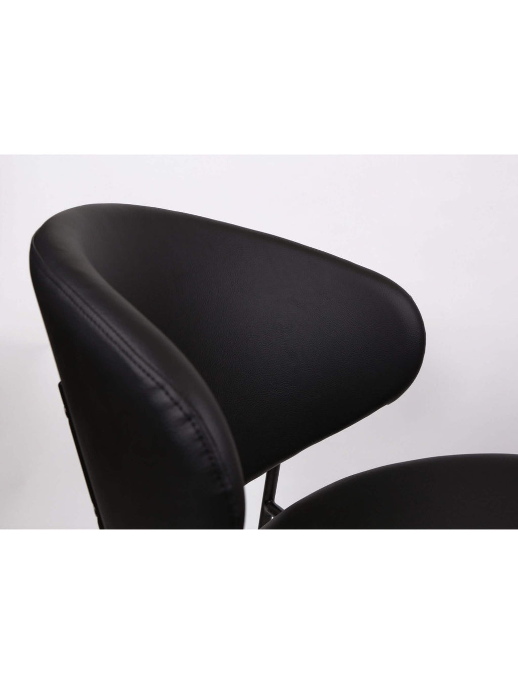 FURNISHINGS MATE LUCILLE CHAIR BLACK SET OF TWO DC 392-BL-MB