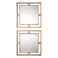 Uttermost Allick Gold Square Mirrors S/2 09234