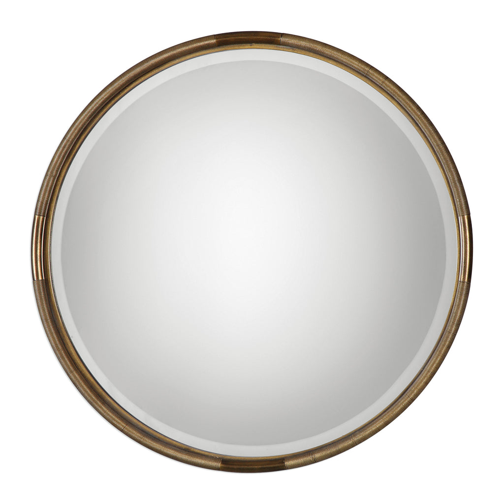 Uttermost Finnick Iron Coil Round Mirror 09244