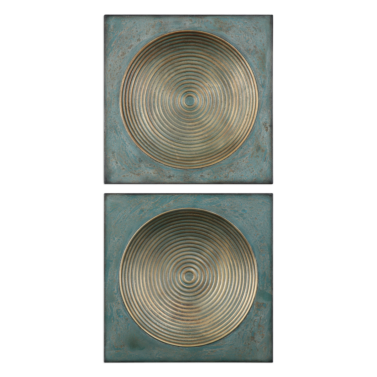Uttermost Sybil Antique Gold Squares S/2 04106