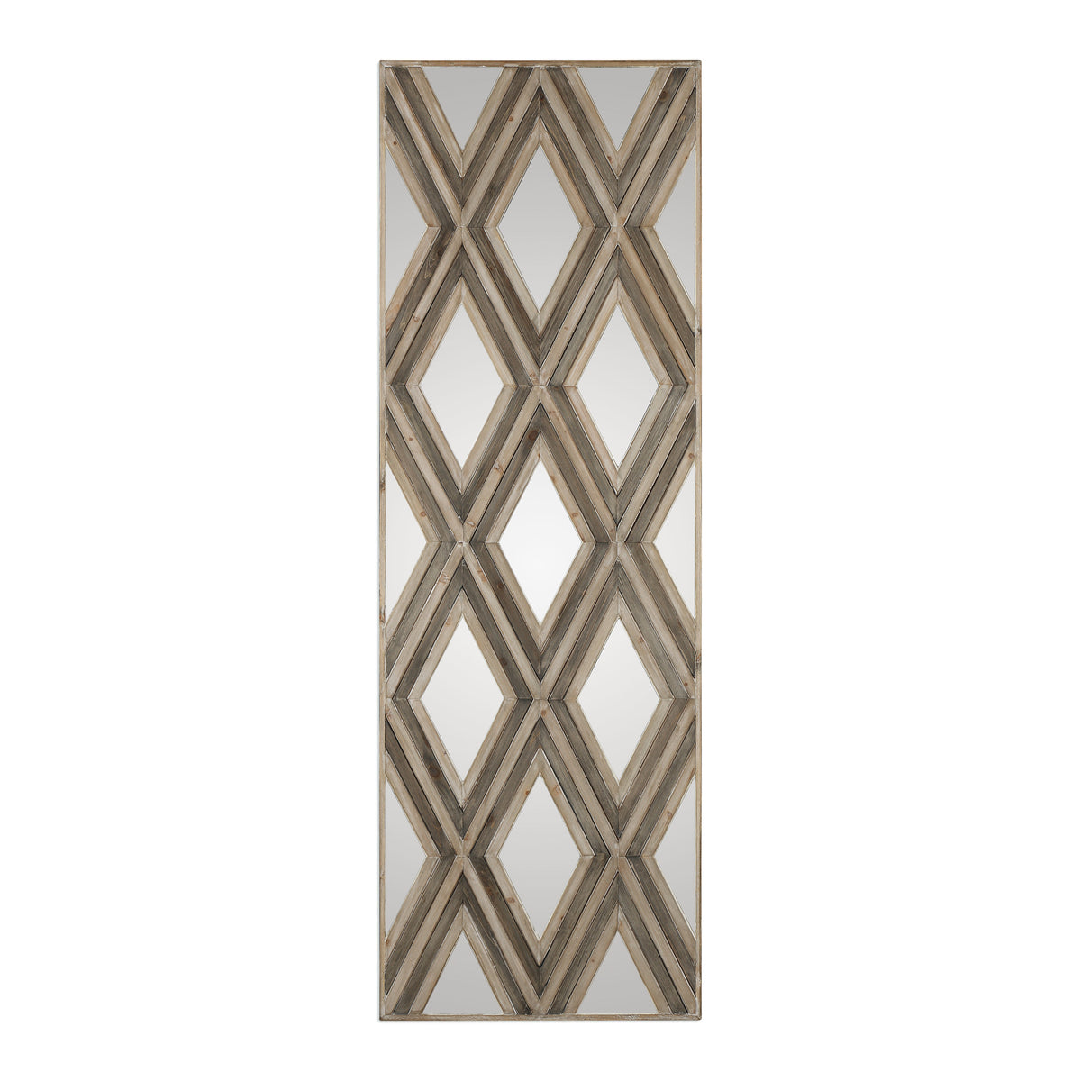 Uttermost Tahira Geometric Argyle Pattern Wall Mirror 04116