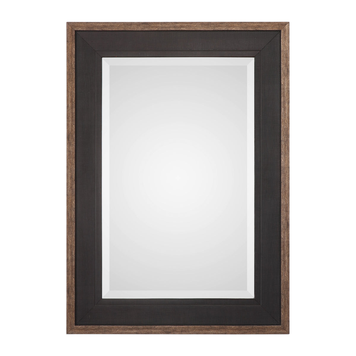 Uttermost Staveley Rustic Black Mirror 09377