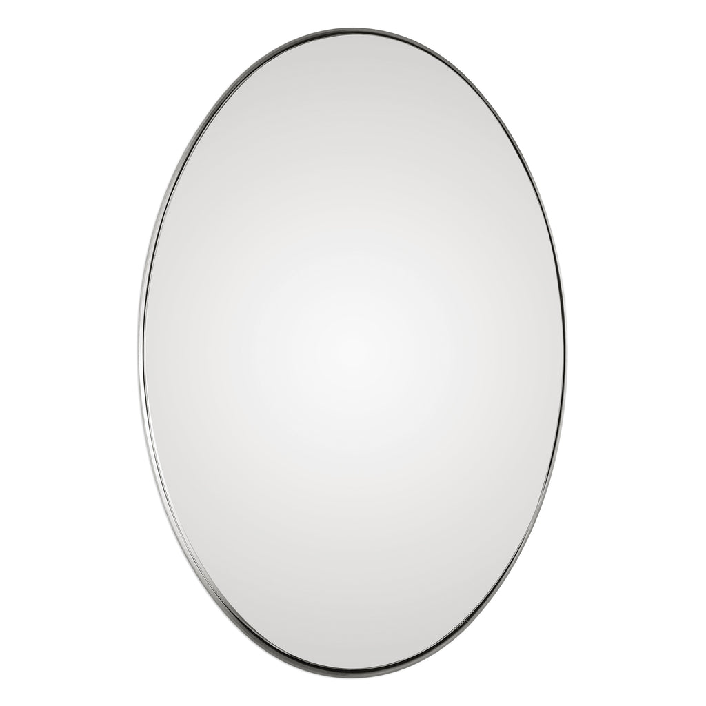 Uttermost Pursley Brushed Nickel Oval Mirror 09354