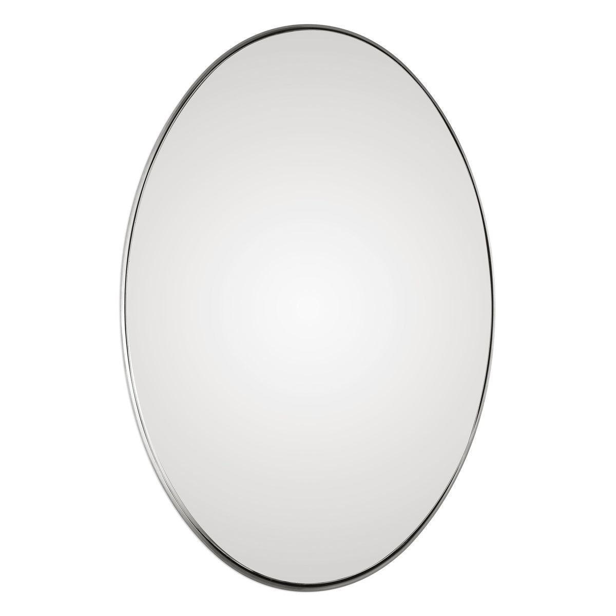 Uttermost Pursley Brushed Nickel Oval Mirror 09354