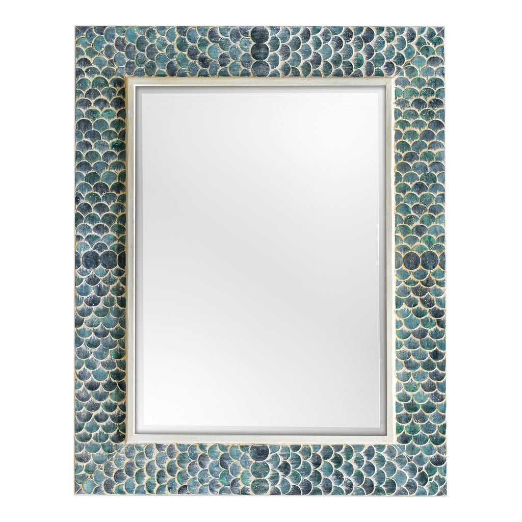 Uttermost Makaria Coastal Blue Mirror 08157